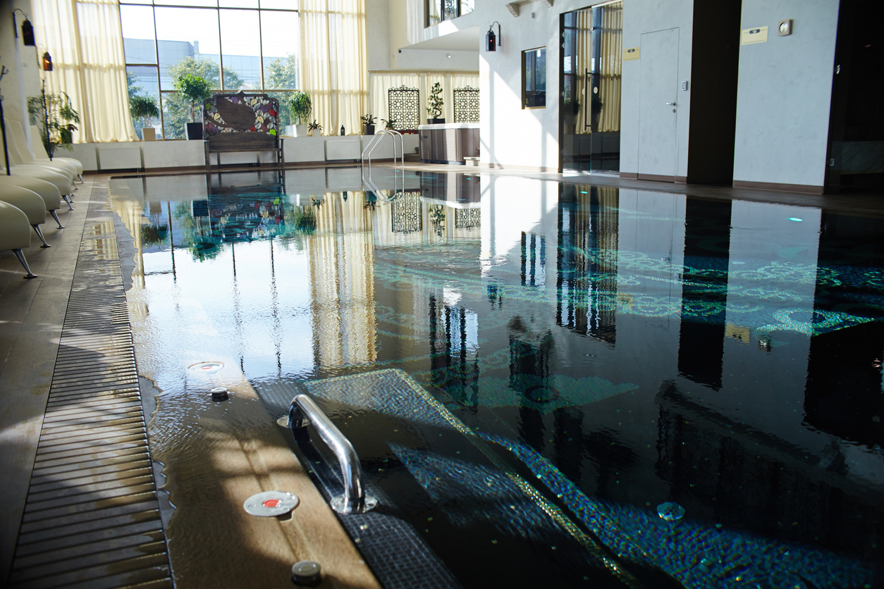 Luxury indoor Swimming Pool of a condo